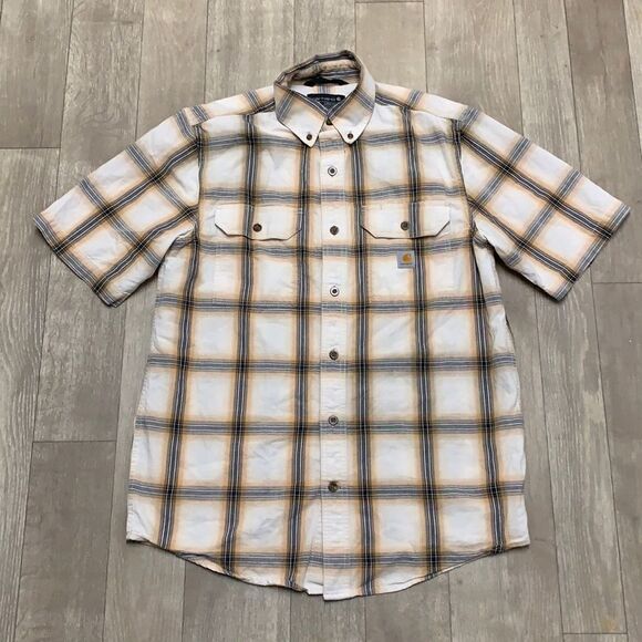 Mens Carhartt‎ Loose Fit Plaid Button Up Shirt - Picture 1 of 5